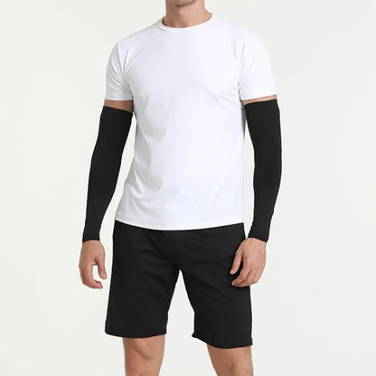 UPF50+ Arm Sleeves Breathable Quick Dry UV Running Arm Sleeves Basketball Fitness Armguards Sports Cycling Arm Warmer