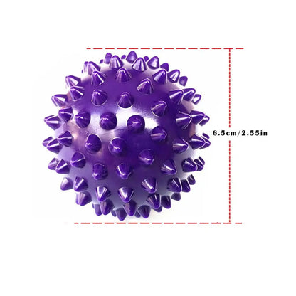 6.5CM Fitness PVC Hand Massage Ball Soles Hedgehog Sensory Training Grip the Ball Portable Physiotherapy Ball Plantar